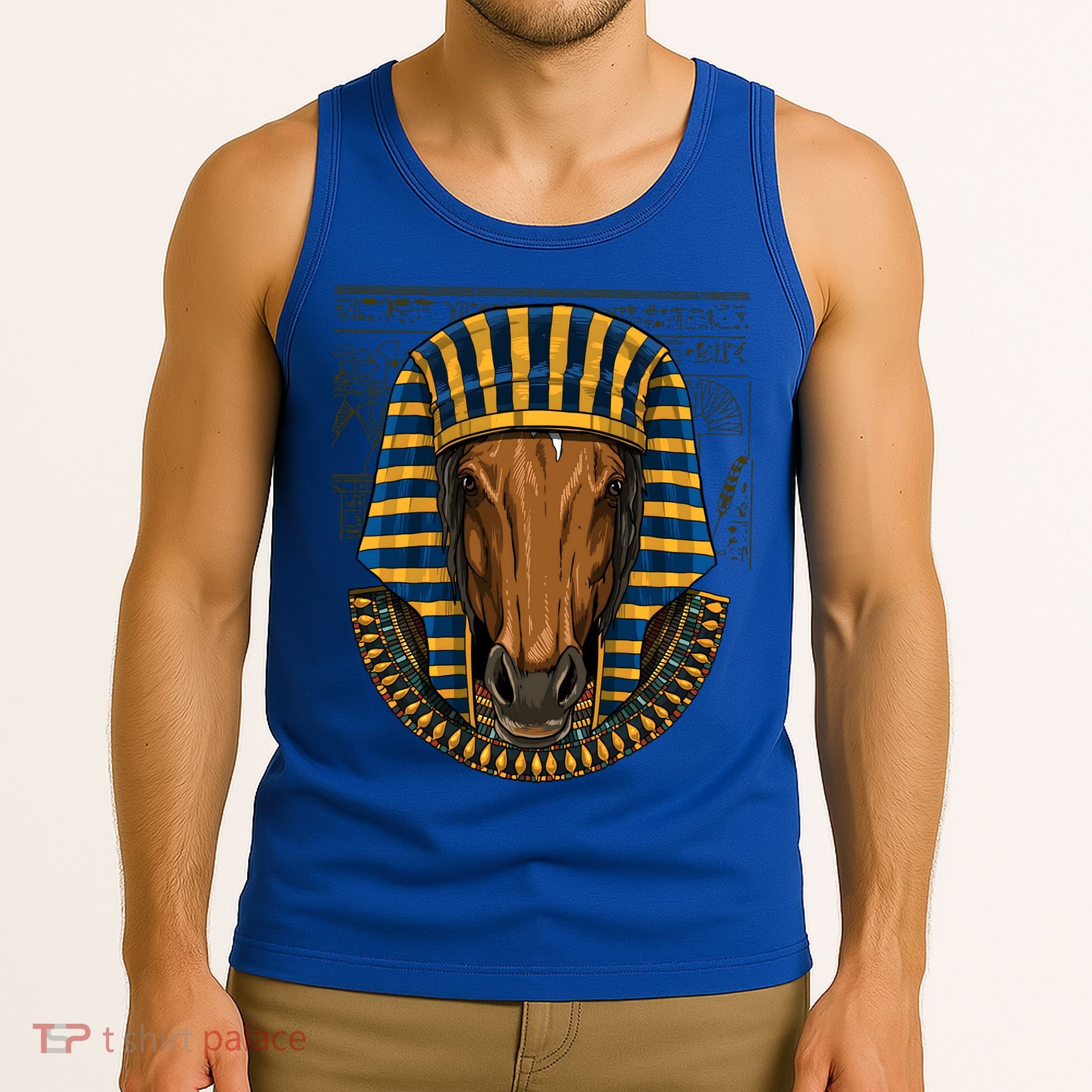 Ancient Egyptian Goddess Horse Pyramid Horse Lover Cow Gift Tank Top