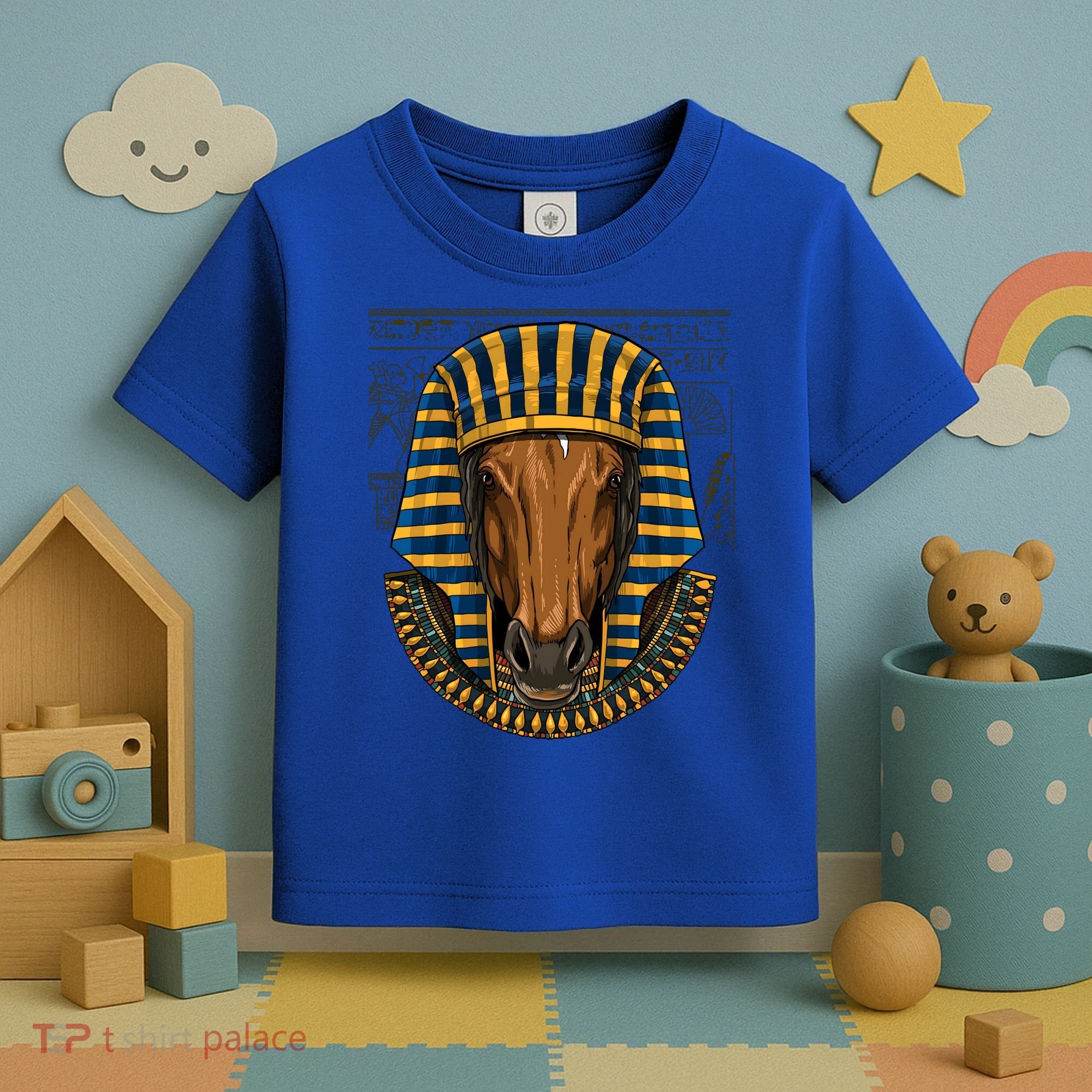 Ancient Egyptian Goddess Horse Pyramid Horse Lover Cow Gift Toddler T-Shirt
