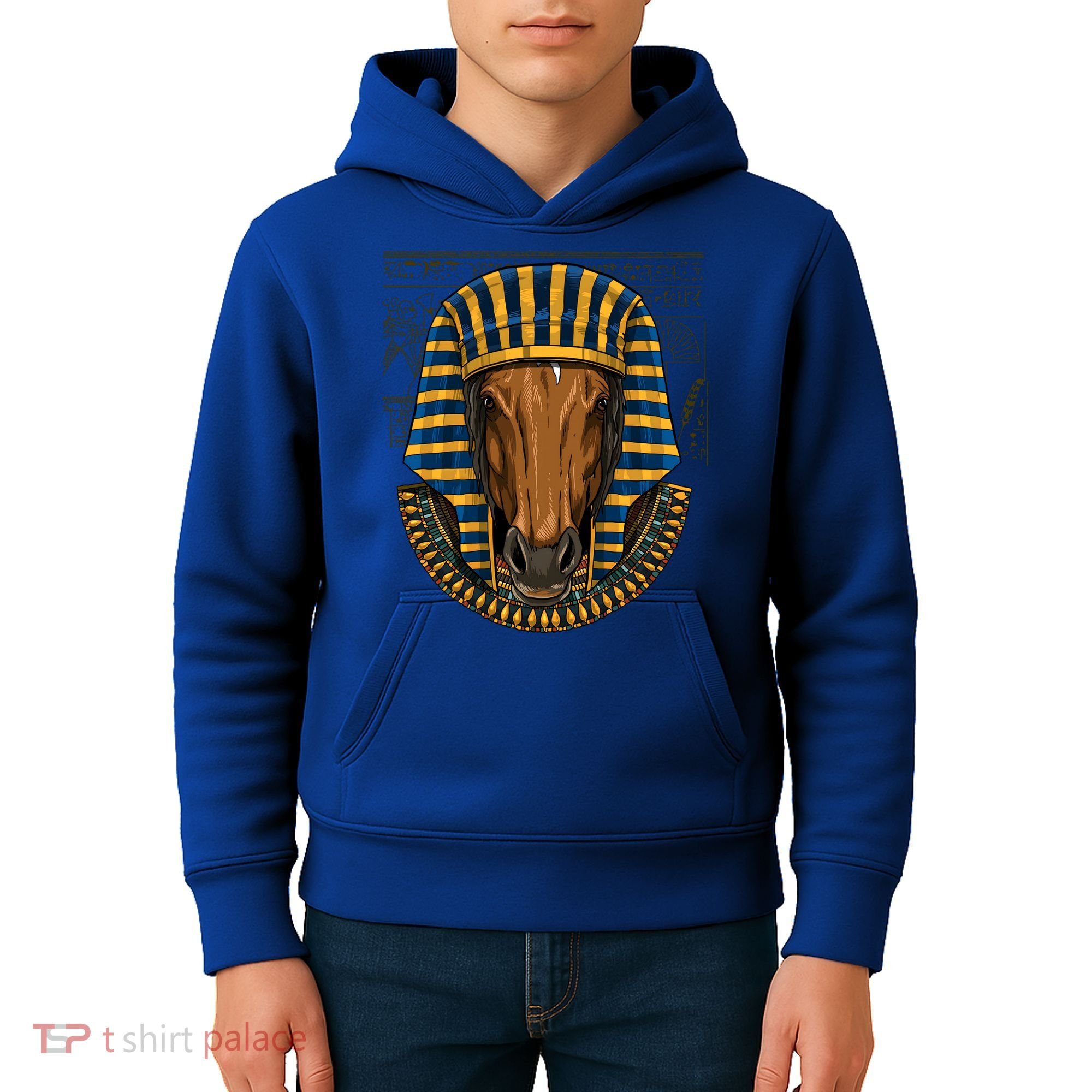 Ancient Egyptian Goddess Horse Pyramid Horse Lover Cow Gift Kids Hoodie