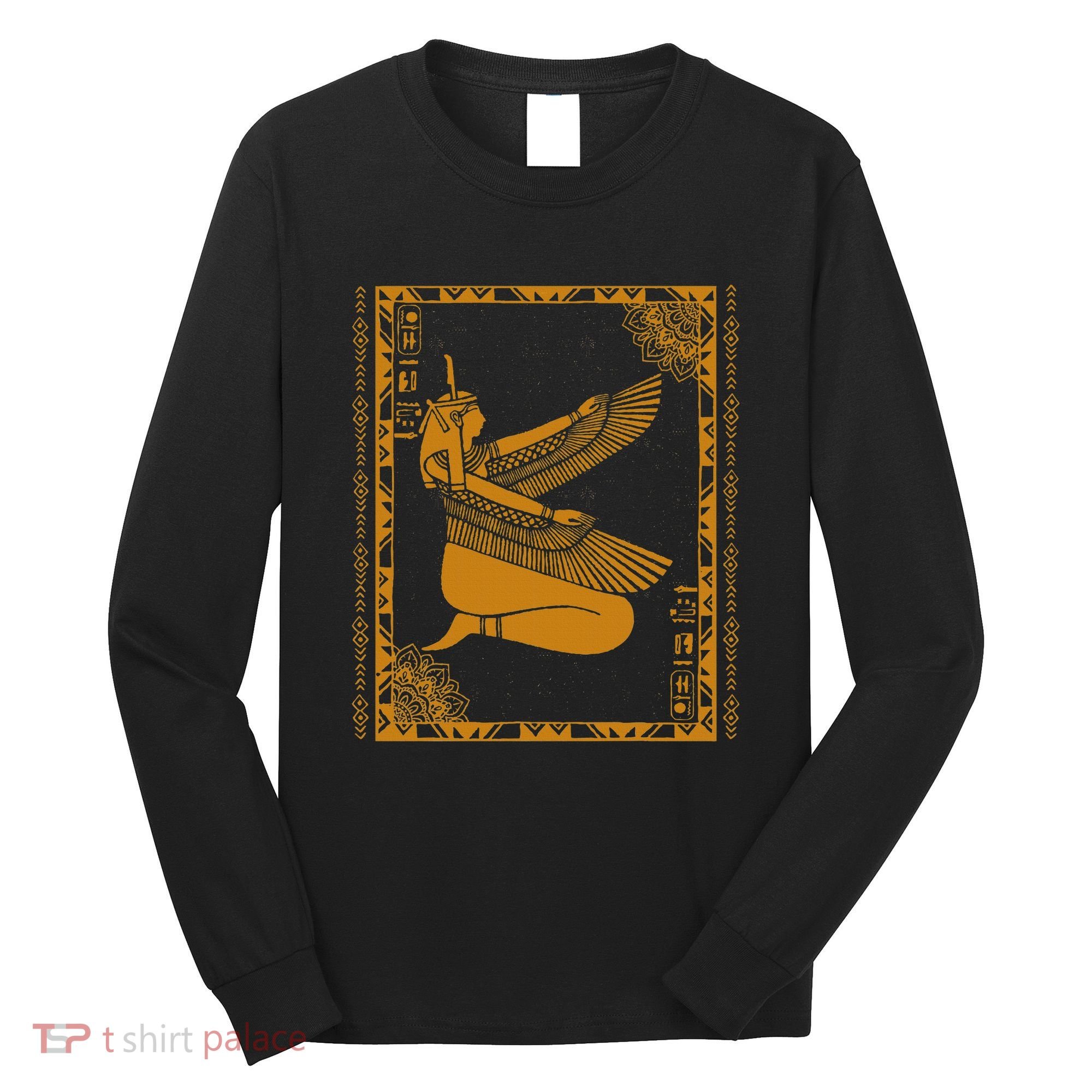 Ancient Egypt Goddess Maat Ma’At Egyptian Kemet Long Sleeve Shirt