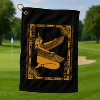 Ancient Egypt Goddess Maat Ma’At Egyptian Kemet Golf Towel thumb 1