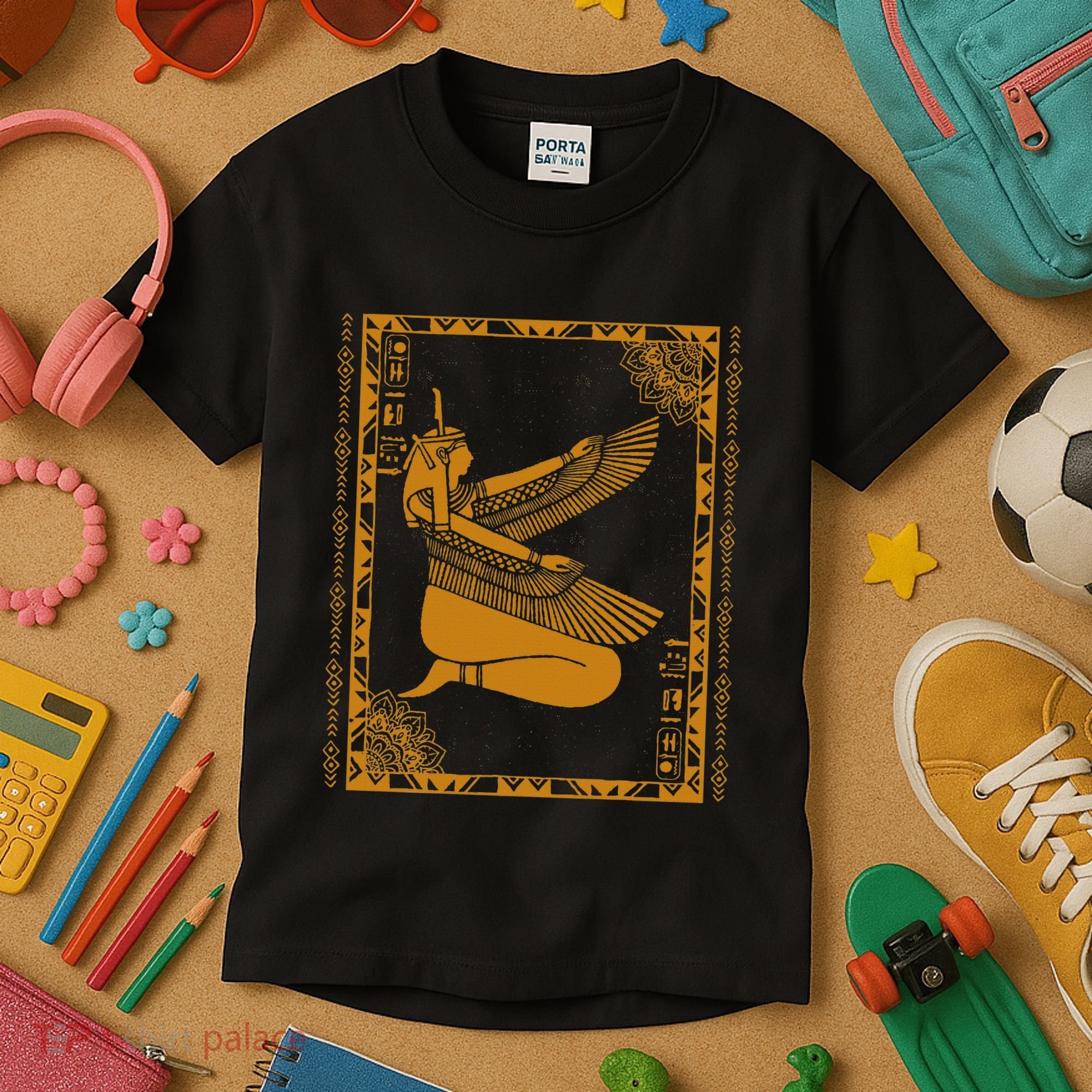 Ancient Egypt Goddess Maat Ma’At Egyptian Kemet Kids T-Shirt