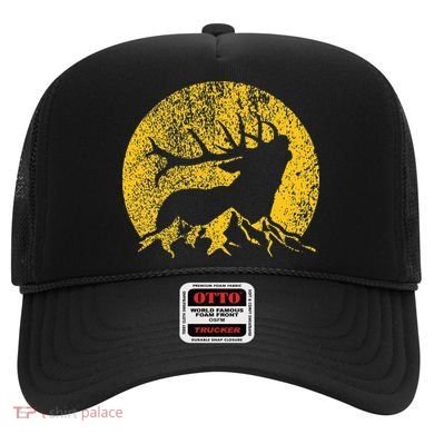 American Elk Hunter Dad Vintage Retro Bow Hunting Gift Hat