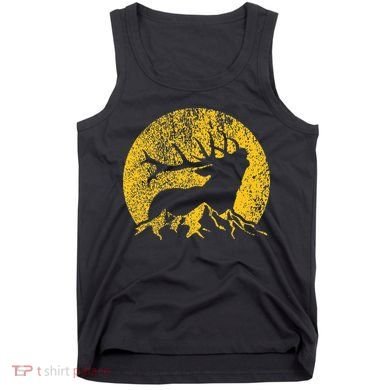 American Elk Hunter Dad Vintage Retro Bow Hunting Gift Tank Top