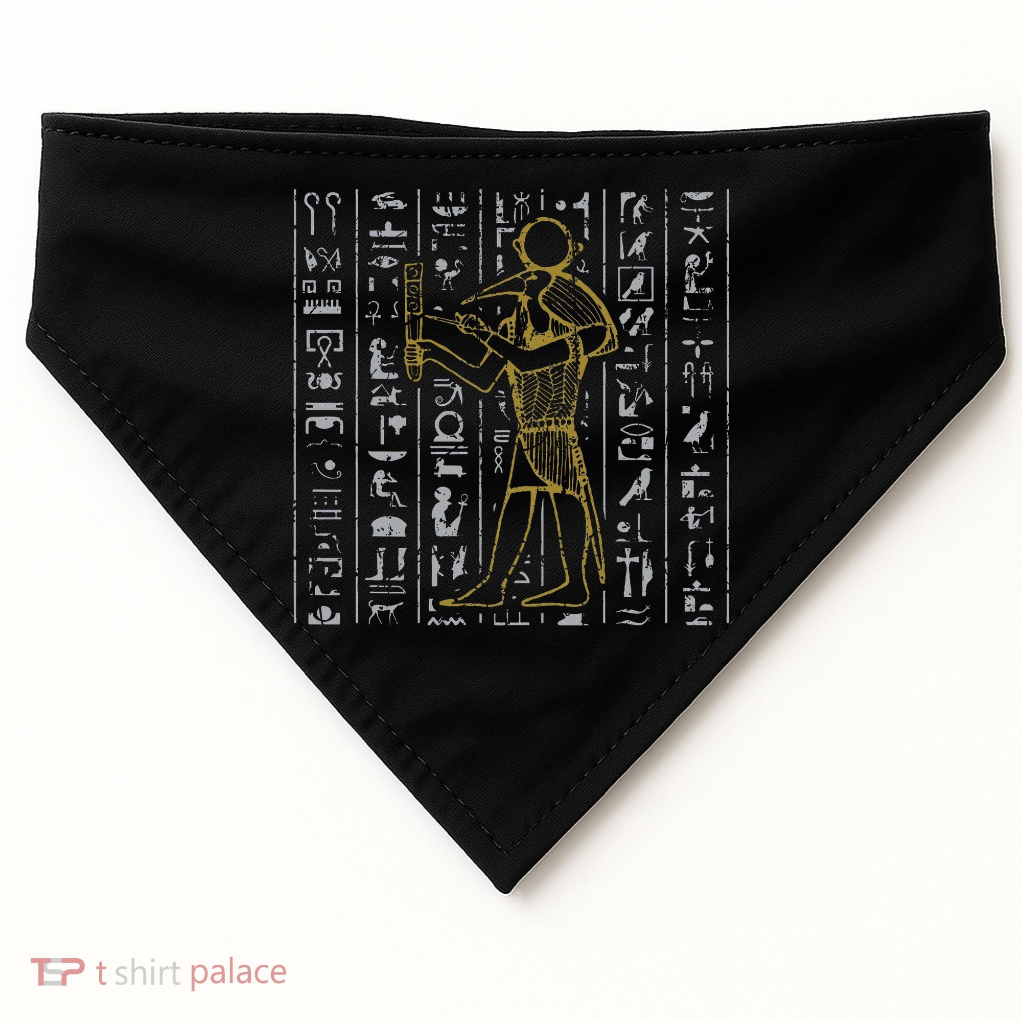 Ancient Egypt History Egyptian Hieroglyphics  USA-Made Doggie Bandana