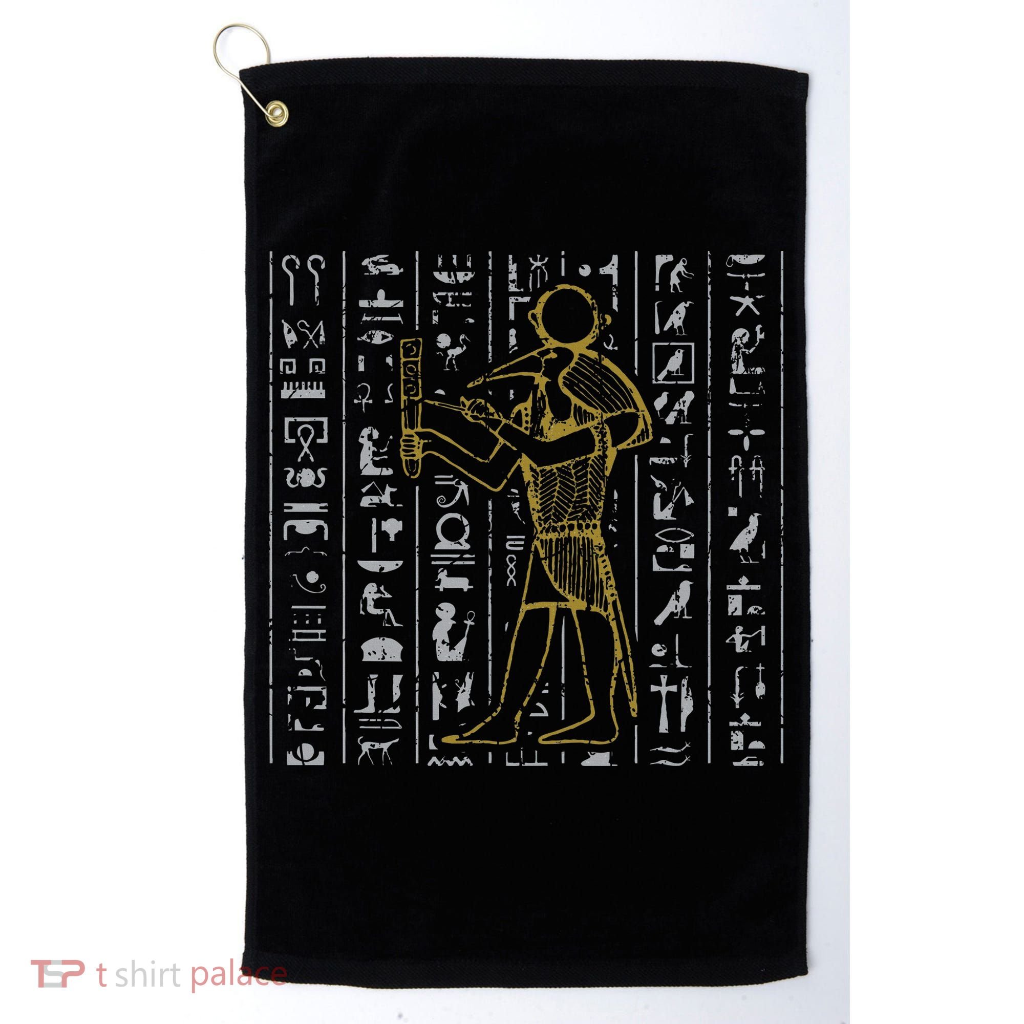 Ancient Egypt History Egyptian Hieroglyphics  Golf Towel