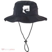 Arizona Elk Hunting Bull Elk Az State Shape Bucket Hat thumb 0