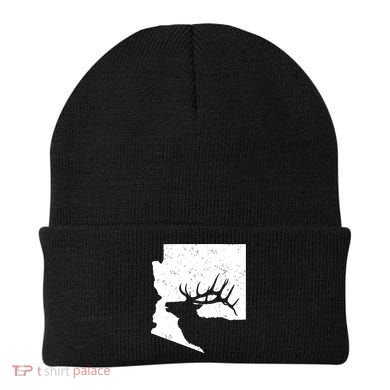 Arizona Elk Hunting Bull Elk Az State Shape Beanie
