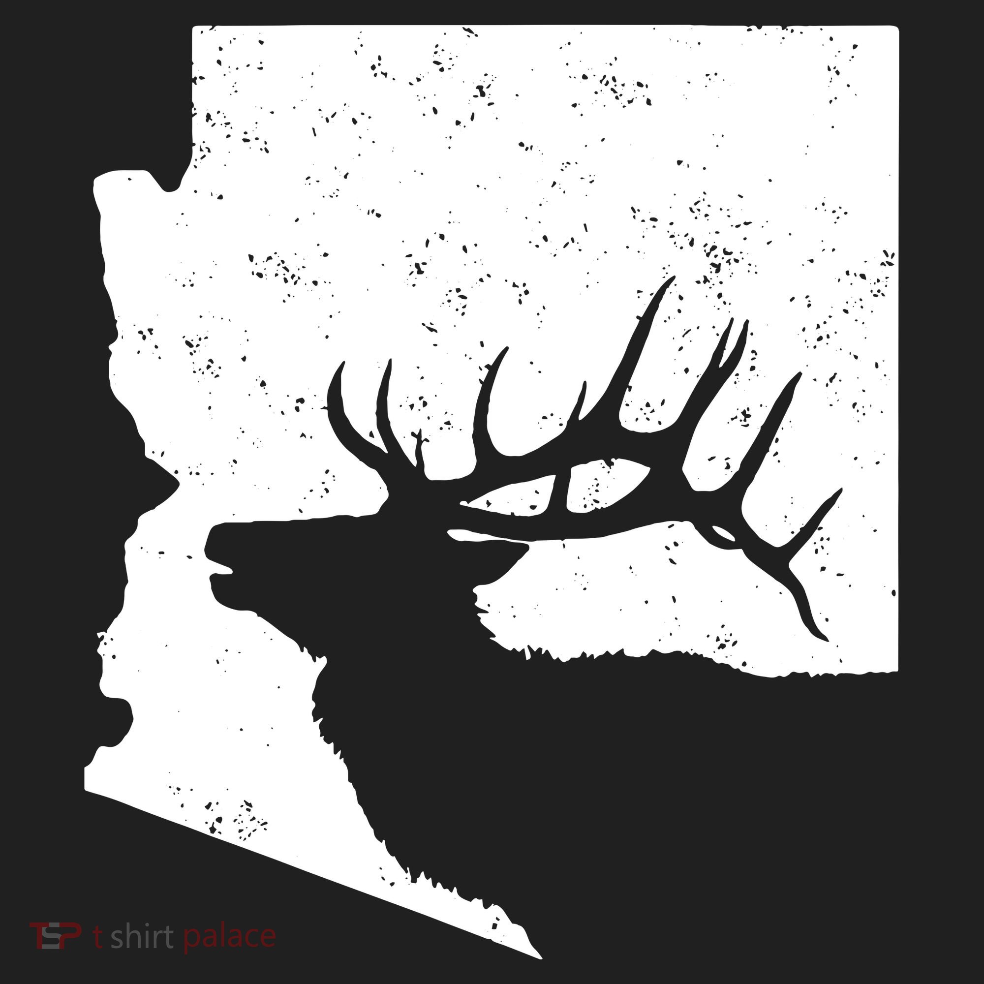 Arizona Elk Hunting Bull Elk Az State Shape Beanie