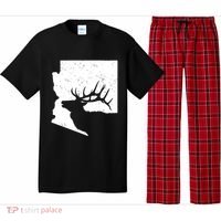 Arizona Elk Hunting Bull Elk Az State Shape Pajama Set thumb 0