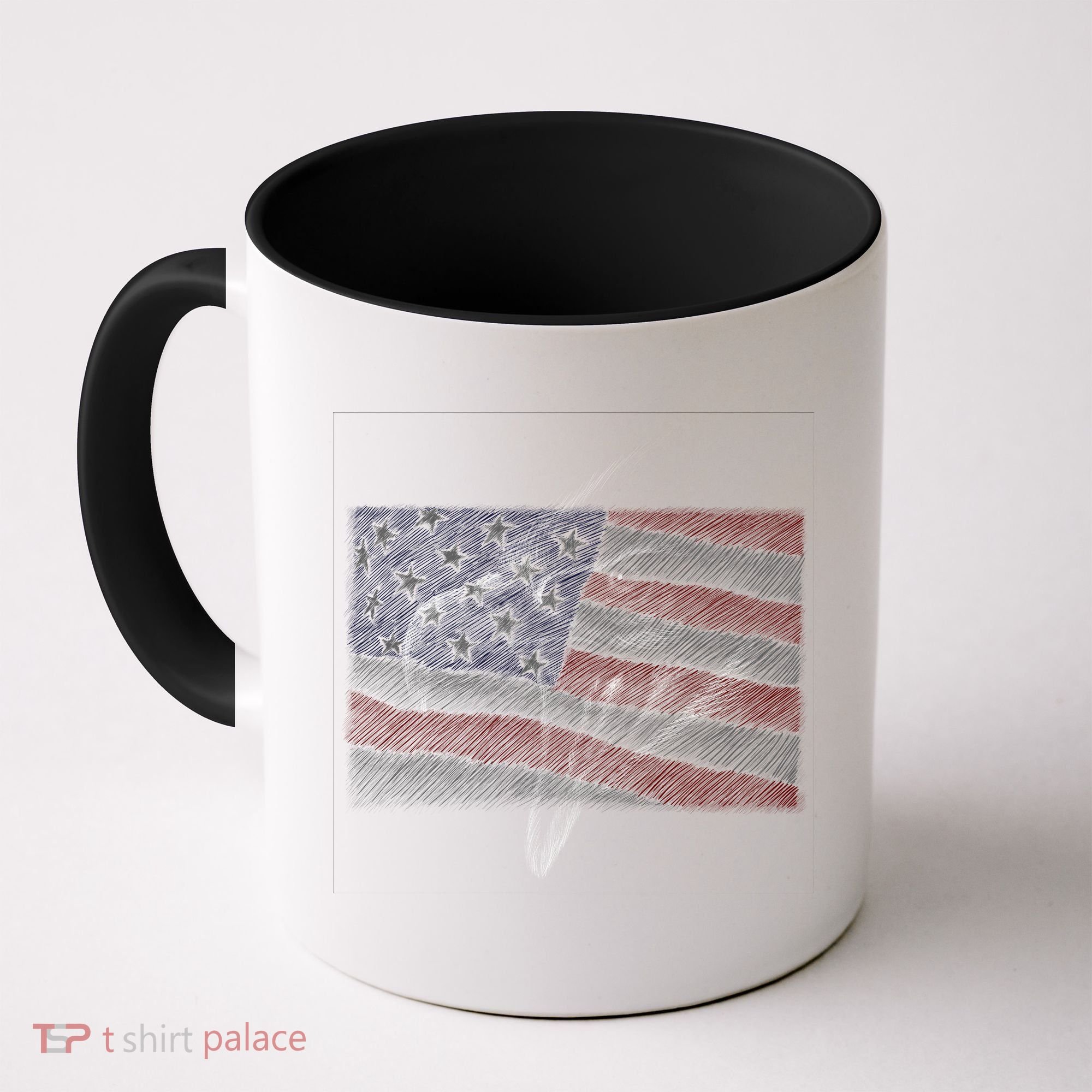 American Eagle Illustration Art Coffee Mug