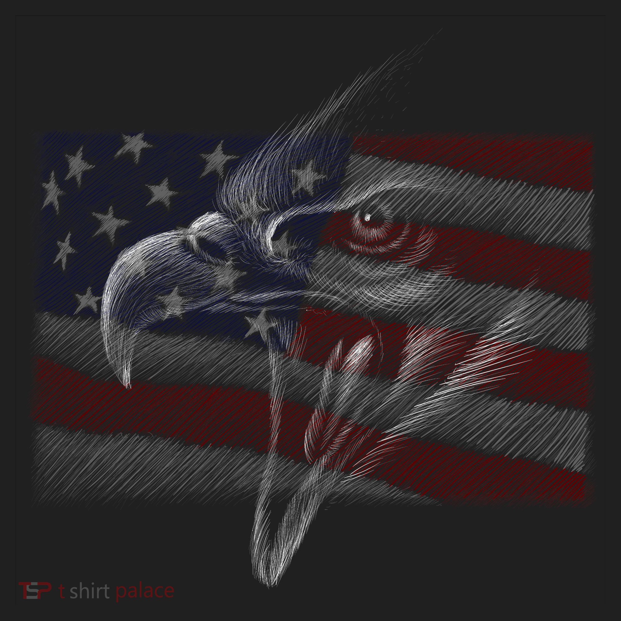 American Eagle Illustration Art Tumbler