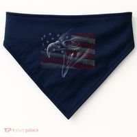 American Eagle Illustration Art USA-Made Doggie Bandana thumb 0