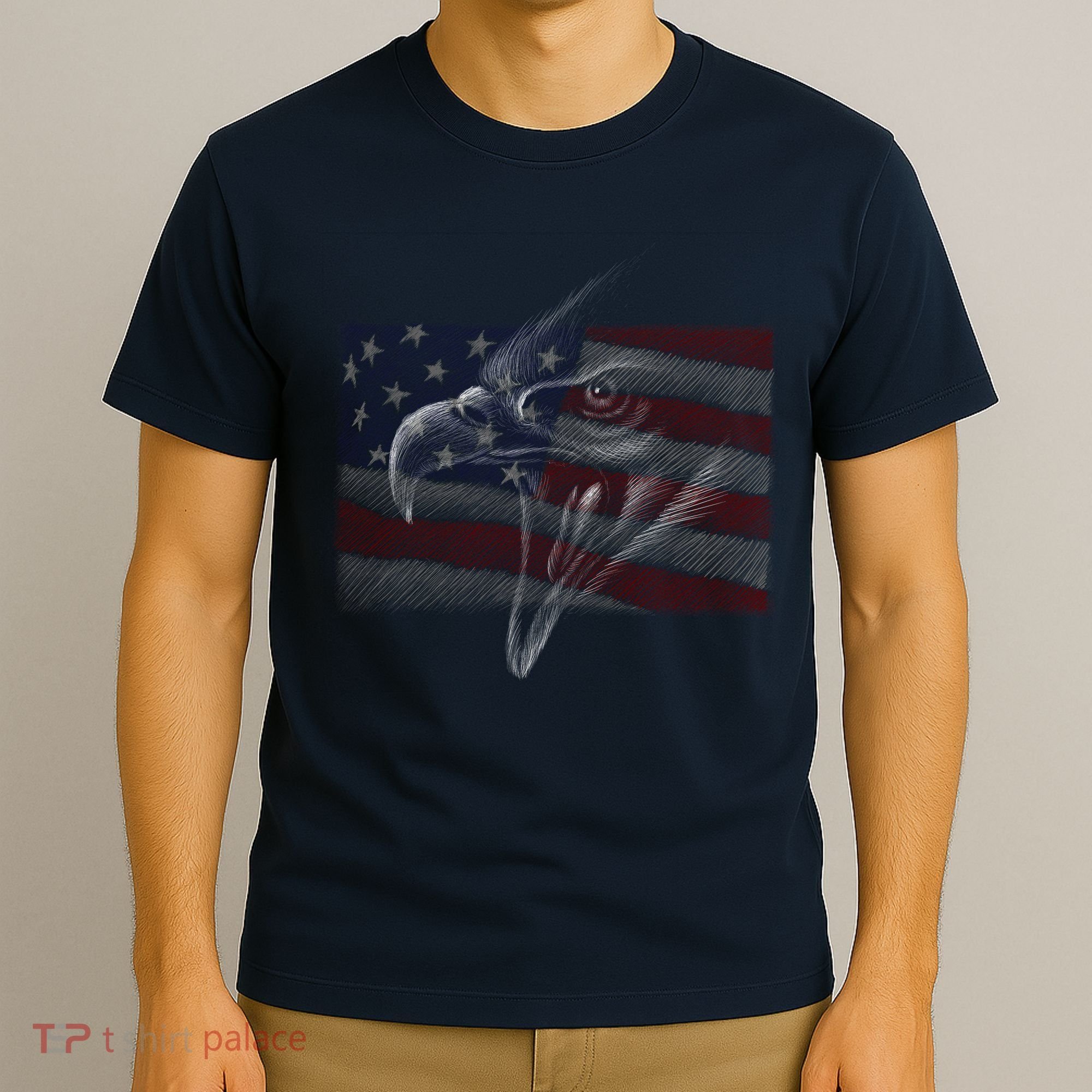 American Eagle Illustration Art T-Shirt