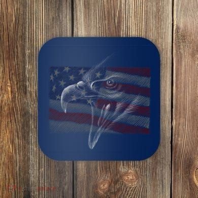 American Eagle Illustration Art Coaster