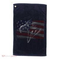 American Eagle Illustration Art Golf Towel thumb 0