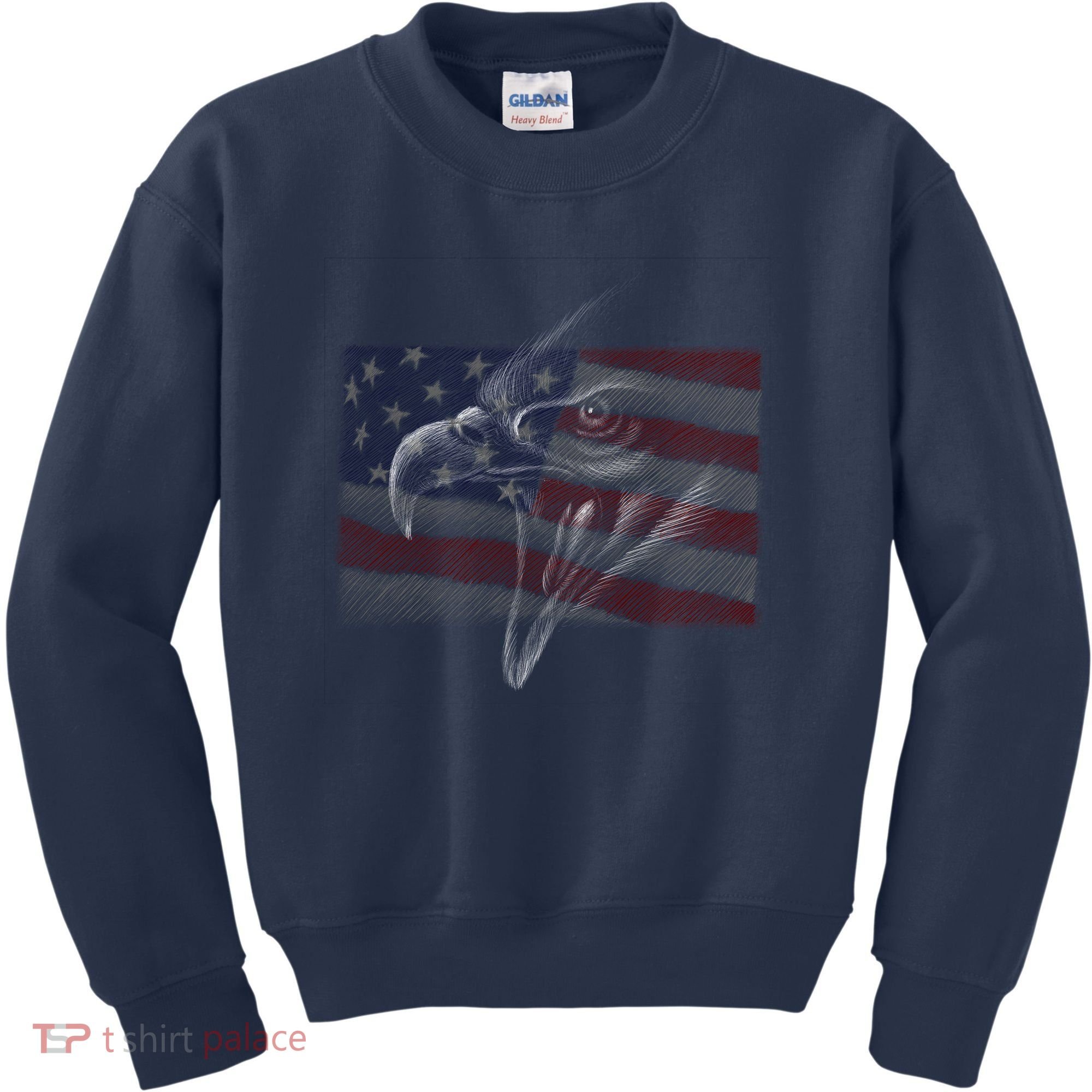 American Eagle Illustration Art Kids Sweatshirt