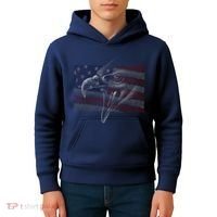 American Eagle Illustration Art Kids Hoodie thumb 4