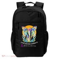Alzheimer Elephant Love Never Forgets Alzheimer’s Awareness Backpack thumb 0