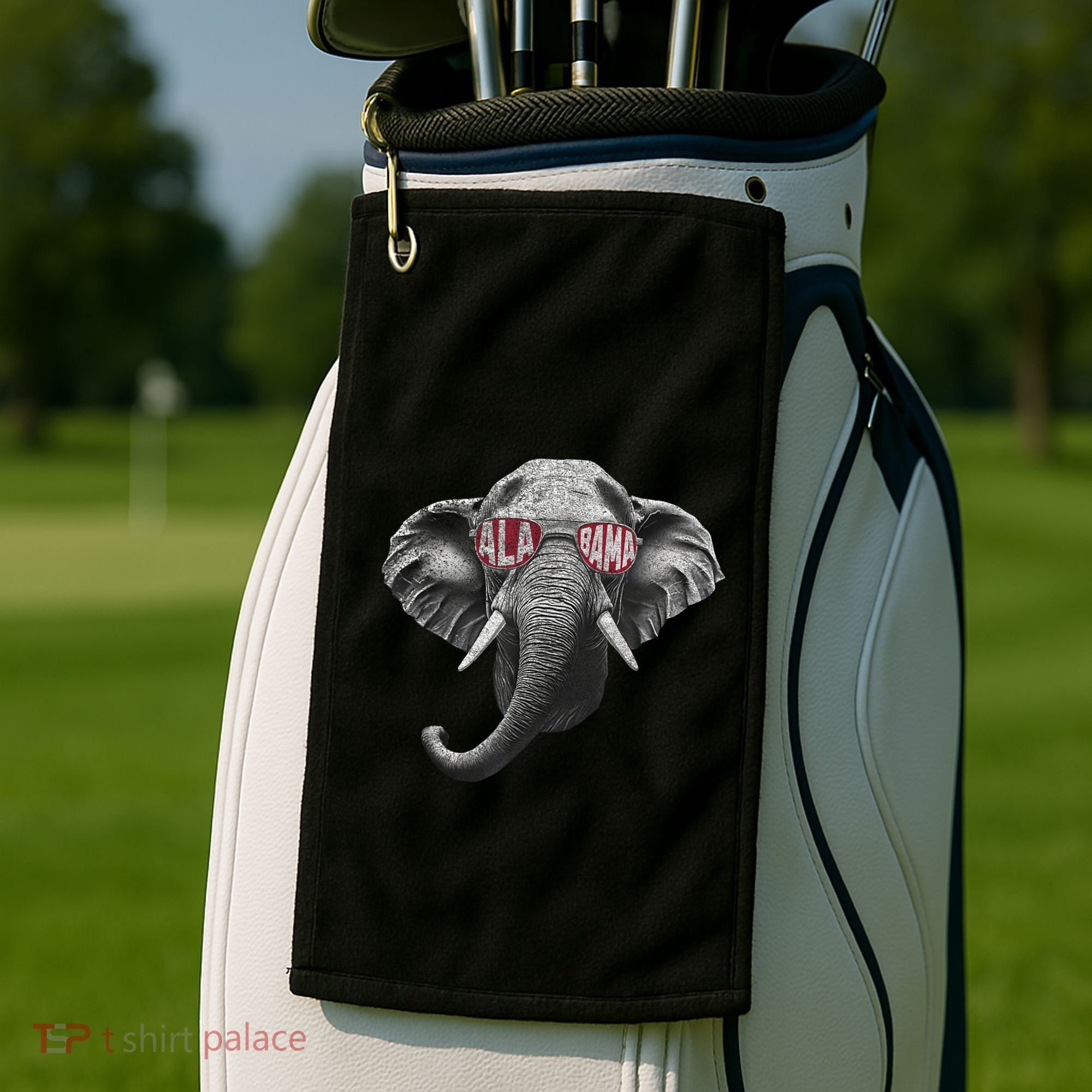 Alabama Elephant Lovers Golf Towel