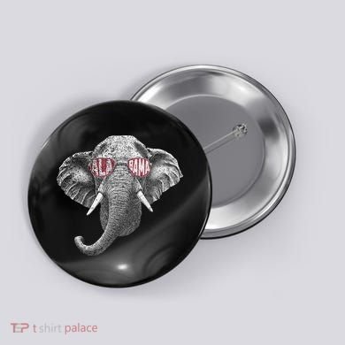 Alabama Elephant Lovers Button