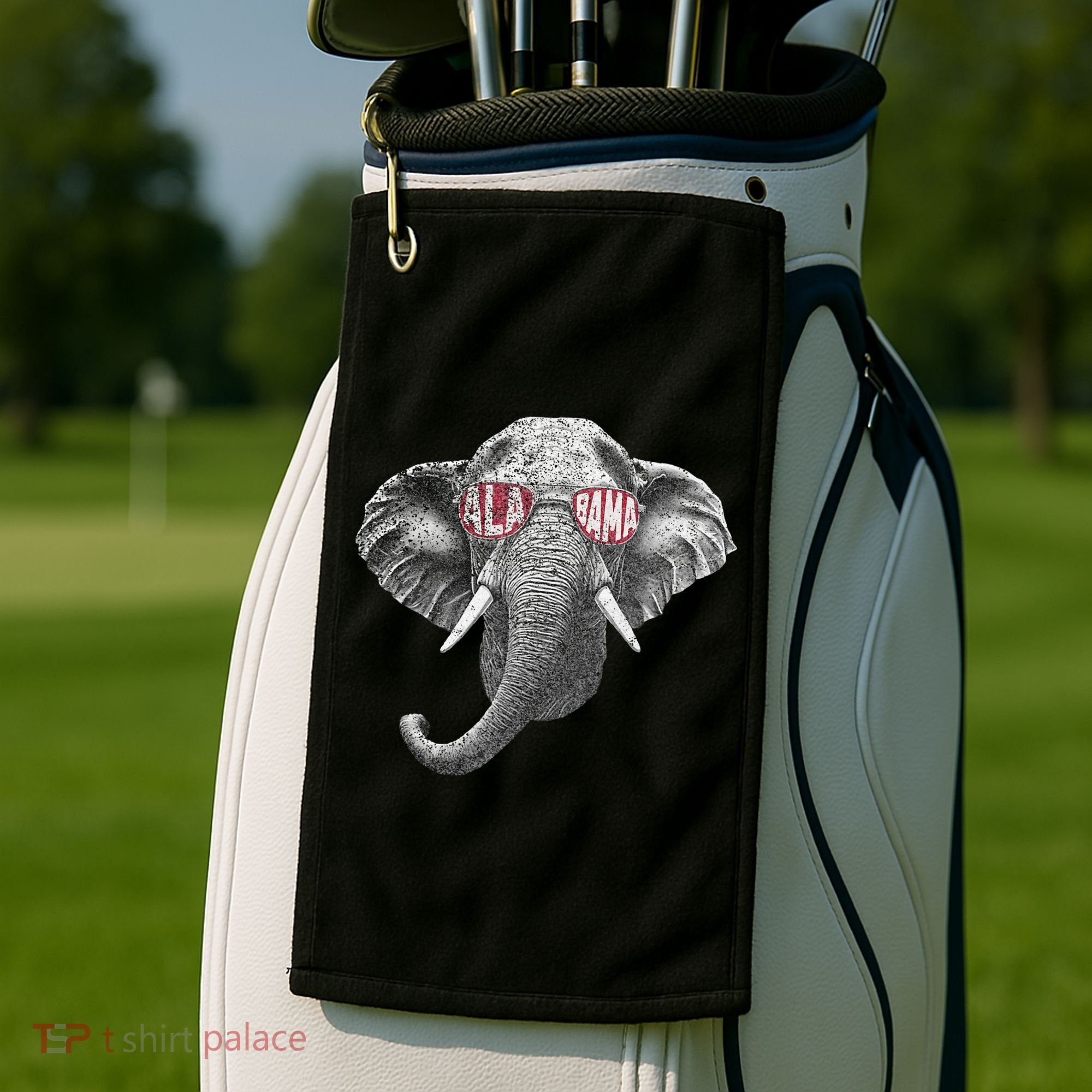 Alabama Elephant Lovers Golf Towel