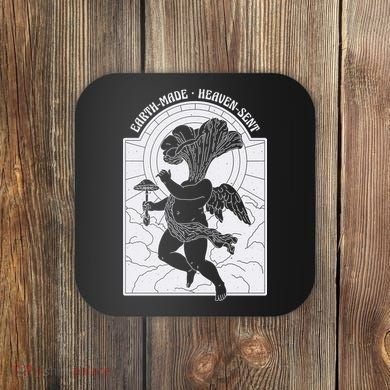Angel Earth Made Mushroom Coaster