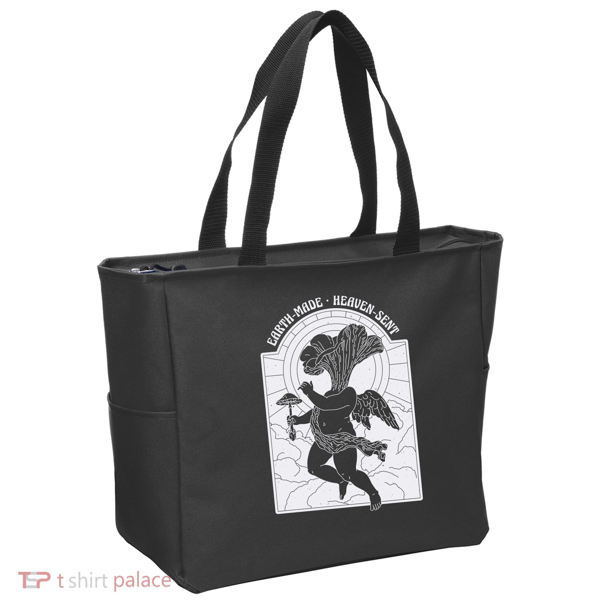 Angel Earth Made Mushroom Tote Bag