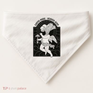 Angel Earth Made Mushroom USA-Made Doggie Bandana