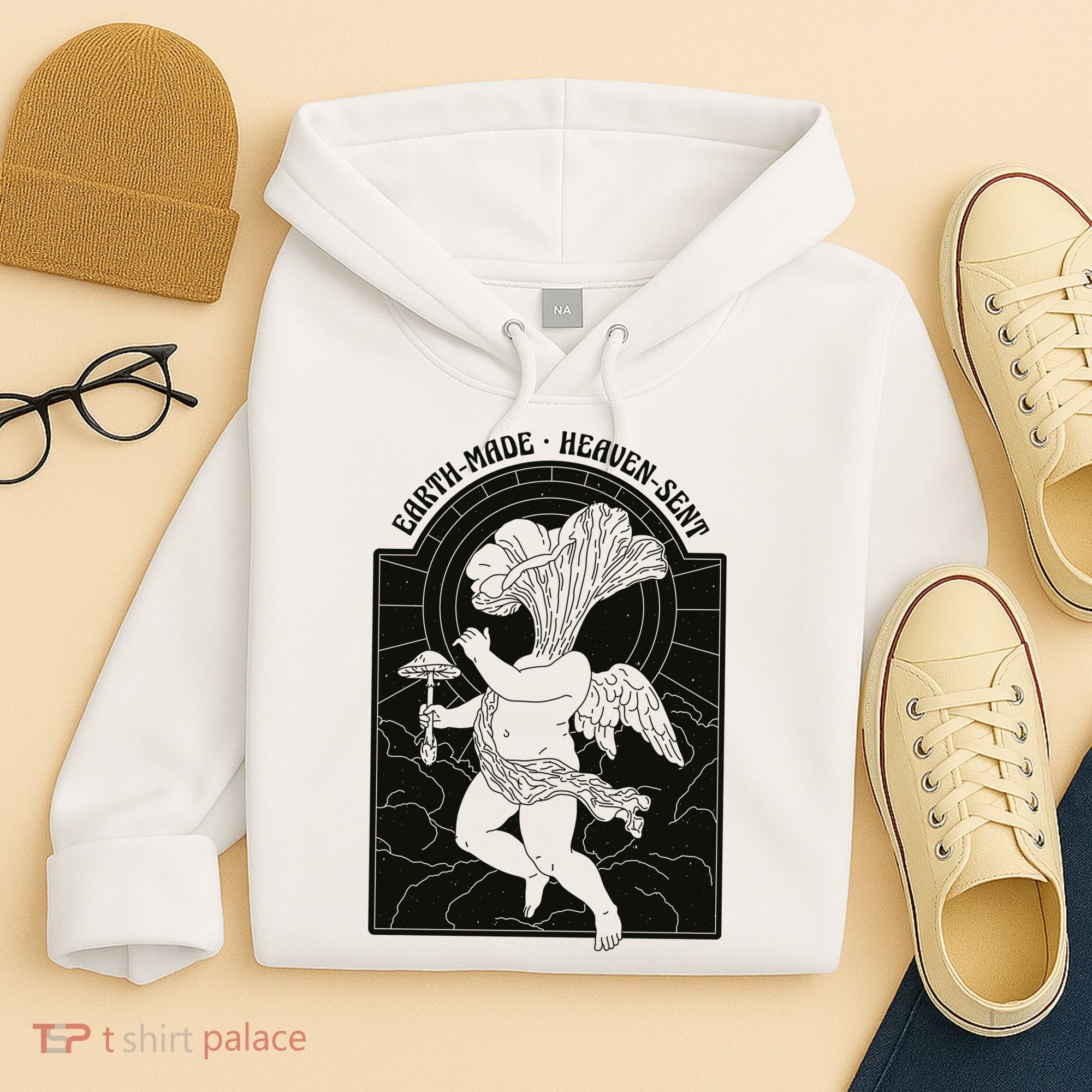 Angel Earth Made Mushroom Hoodie