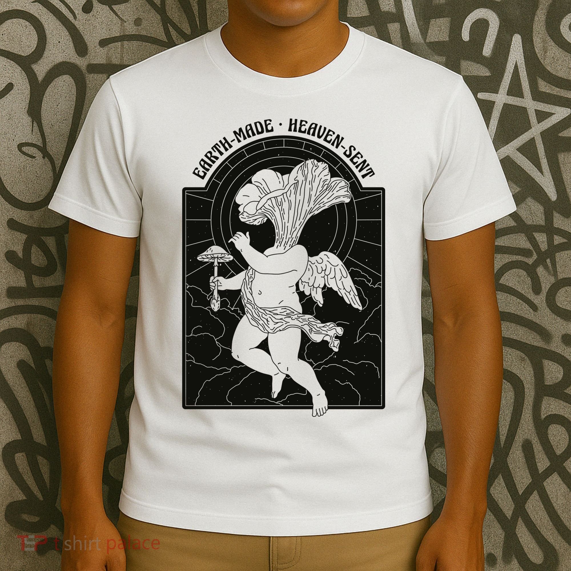 Angel Earth Made Mushroom T-Shirt