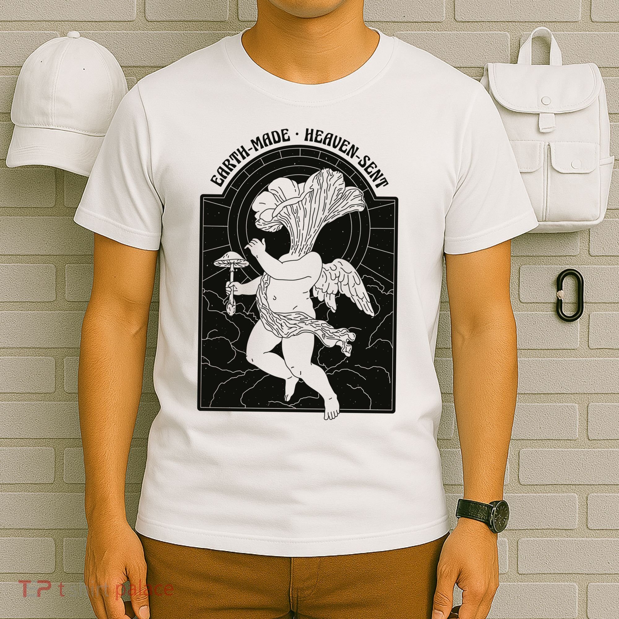 Angel Earth Made Mushroom T-Shirt
