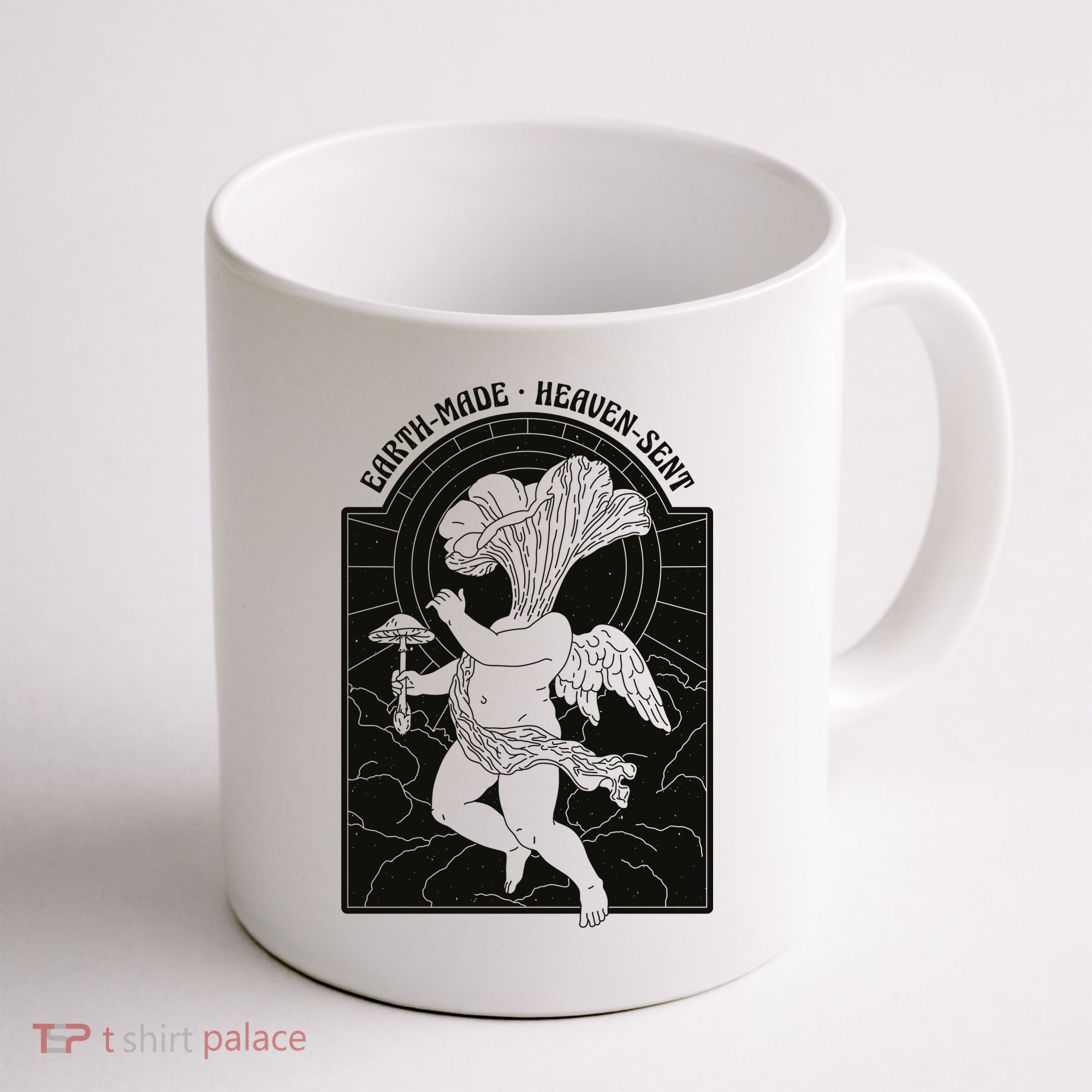 Angel Earth Made Mushroom Coffee Mug