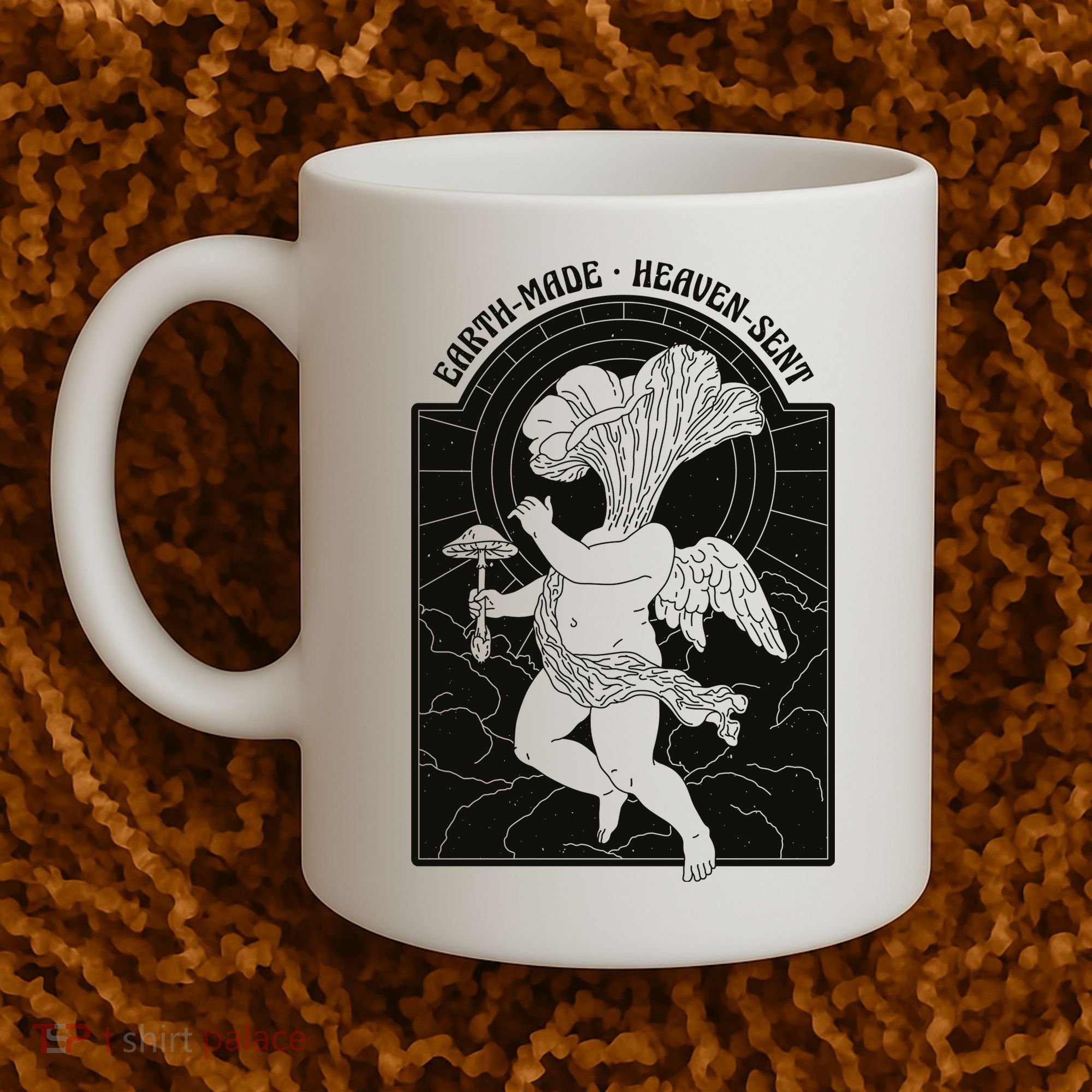 Angel Earth Made Mushroom Coffee Mug