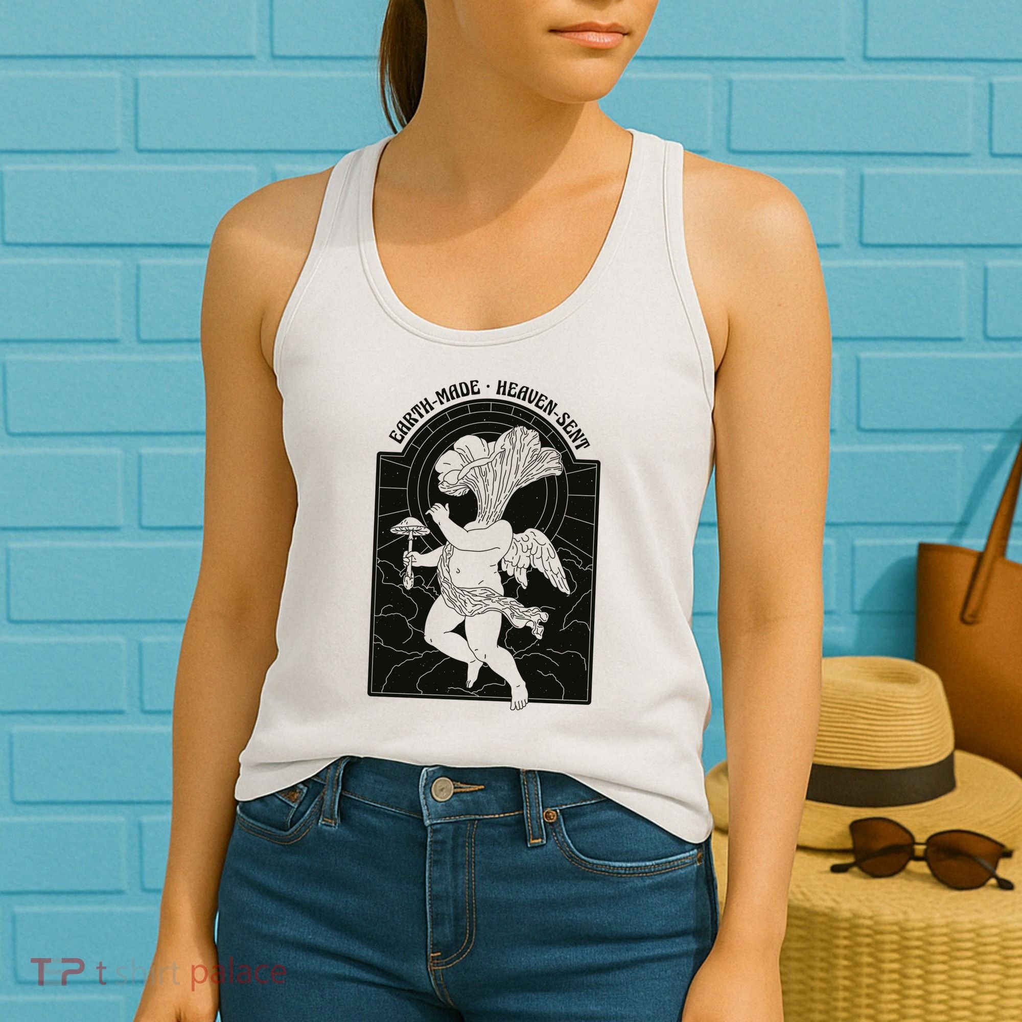 Angel Earth Made Mushroom Women's Tank Top