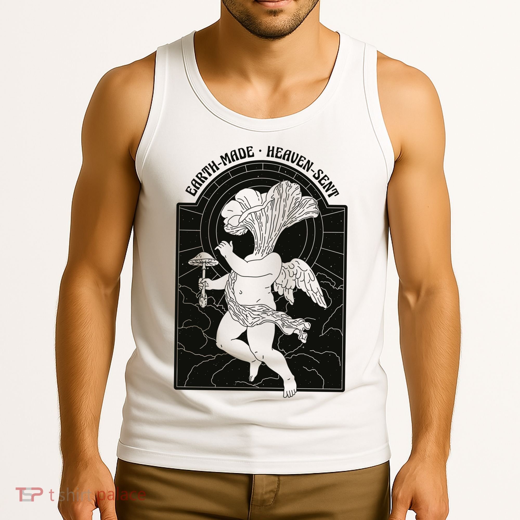 Angel Earth Made Mushroom Tank Top