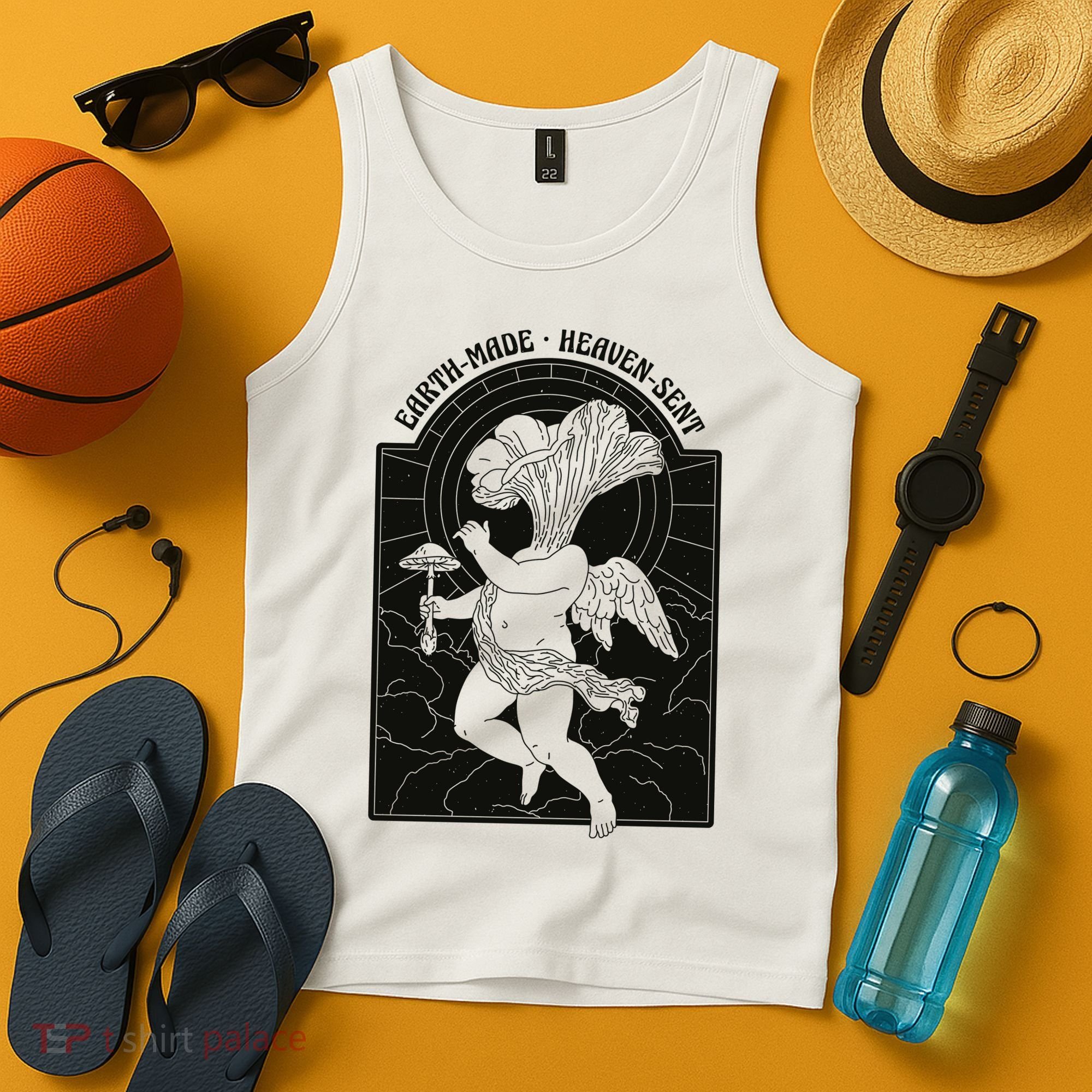 Angel Earth Made Mushroom Tank Top