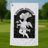 Angel Earth Made Mushroom Golf Towel thumb 1