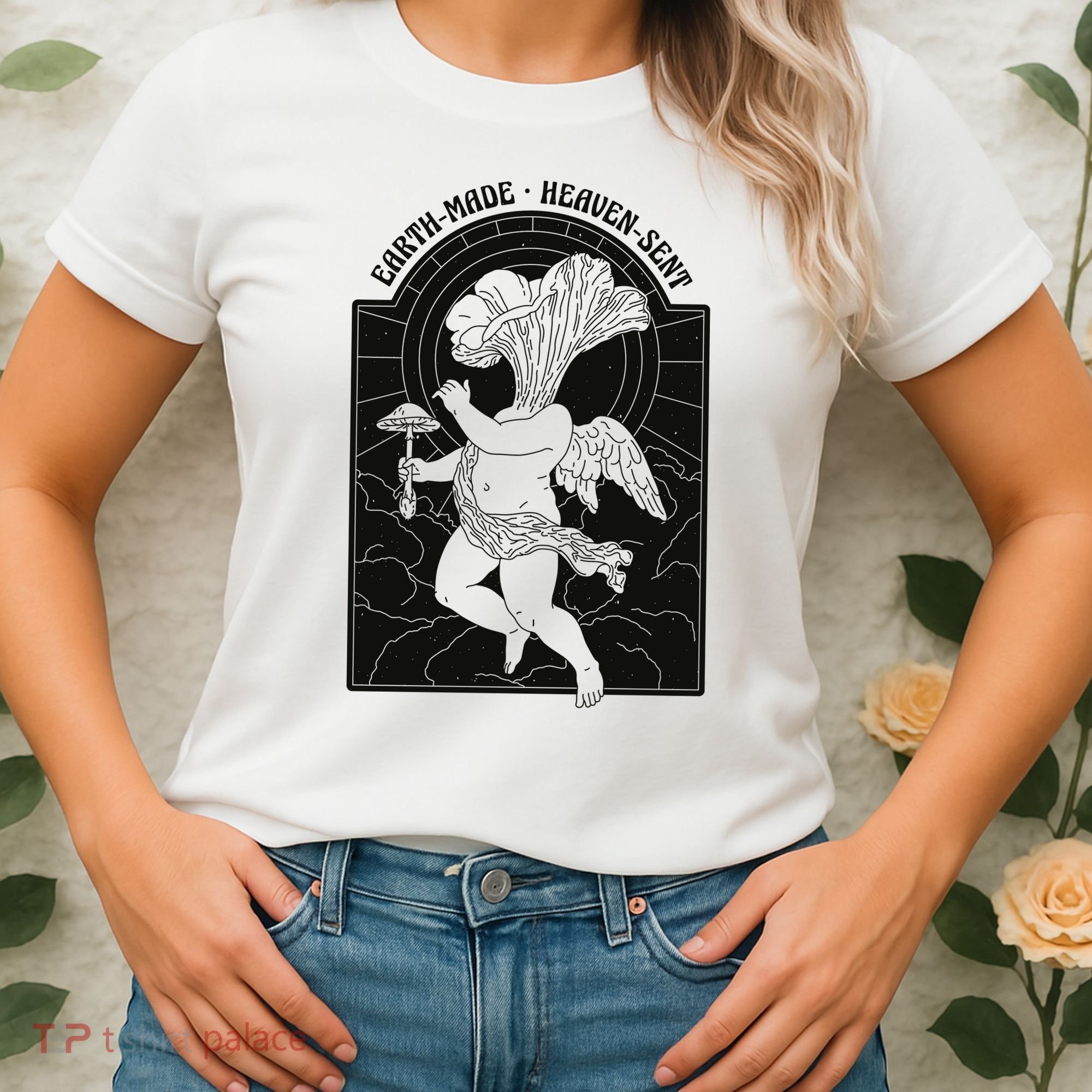 Angel Earth Made Mushroom Women's T-Shirt
