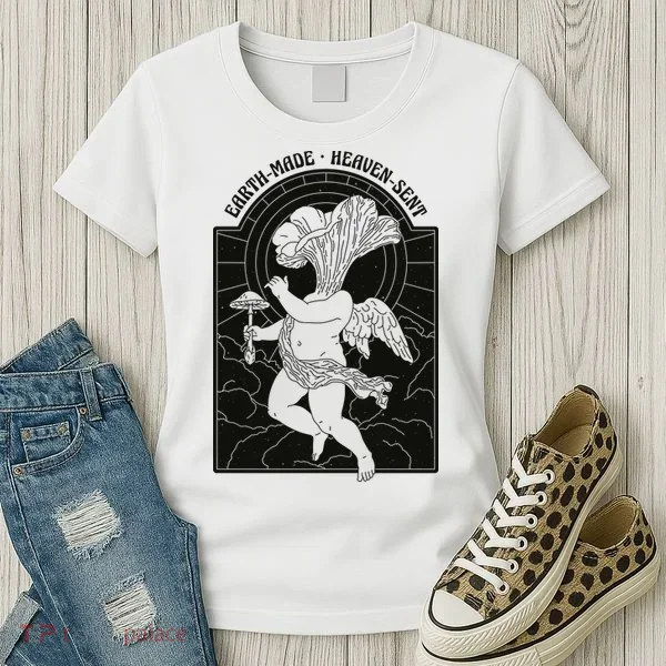 Angel Earth Made Mushroom Women's T-Shirt