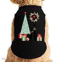 Atomic Era Mid Century Modern Cool Cat Pair Christmas Tree Gift Doggie Tank thumb 0