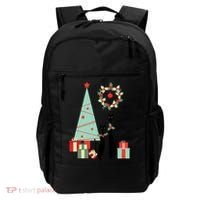 Atomic Era Mid Century Modern Cool Cat Pair Christmas Tree Gift Backpack thumb 0