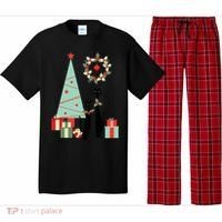 Atomic Era Mid Century Modern Cool Cat Pair Christmas Tree Gift Pajama Set thumb 0