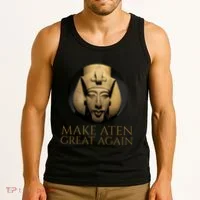 Ancient Egypt Make Aten Great Again Pharaoh Akhenaten Tank Top thumb 3