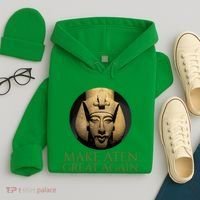 Ancient Egypt Make Aten Great Again Pharaoh Akhenaten Hoodie thumb 4
