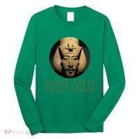 Ancient Egypt Make Aten Great Again Pharaoh Akhenaten Long Sleeve Shirt thumb 0