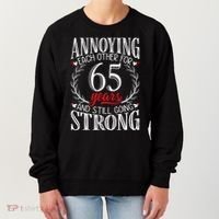 Annoying Each Other For 65 Years 65th Wedding Anniversary Women's Sweatshirt thumb 0