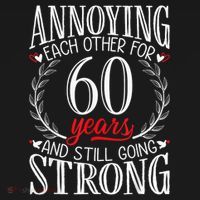Annoying Each Other For 60 Years - 60th Wedding Anniversary Backpack thumb 2