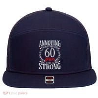 Annoying Each Other For 60 Years - 60th Wedding Anniversary 7 Panel Mesh Trucker Snapback Hat thumb 0