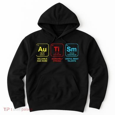 Autism Elements Periodic Table Awareness ASD Hoodie